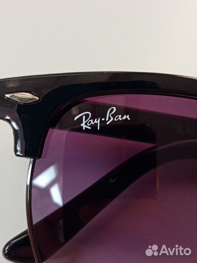 Солнцезащитные очки Ray-ban Clubmaster черные с гр