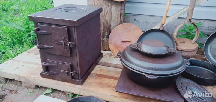 Буржуйка казан СССР чугун