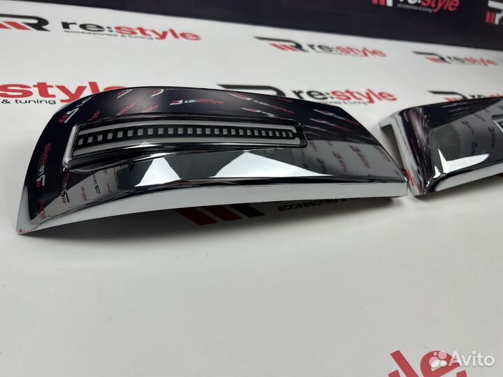 Накладки на зеркала Tundra 07-20г Хром