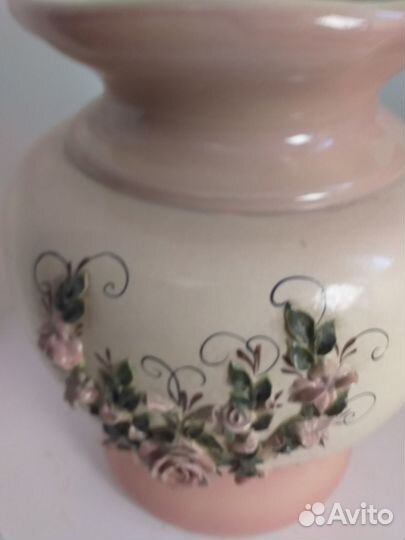 Парные напольные интерьерные вазы