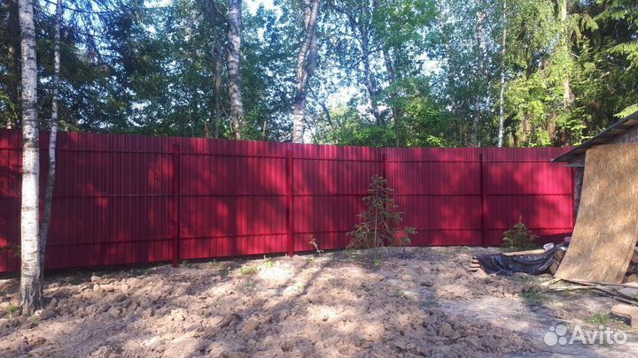 Забор из профлиста под ключ