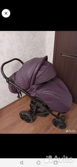 Детская коляска 2 в 1 из эко кожи