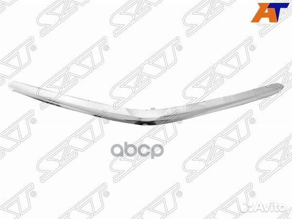 Накладка бампера toyota prius 03-09 хром stty59