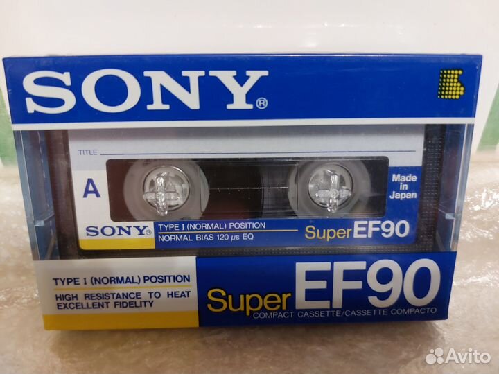 Аудиокассеты новые sony super ef