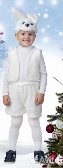 Новогодний костюм зайчик для мальчика