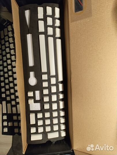 Кейкапы ePBT Gateron White Blank Keycaps, PBT