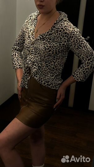 Леопардовая блузка