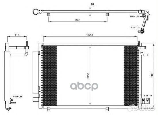 Радиатор кондиционера с осушителем 35903 NRF