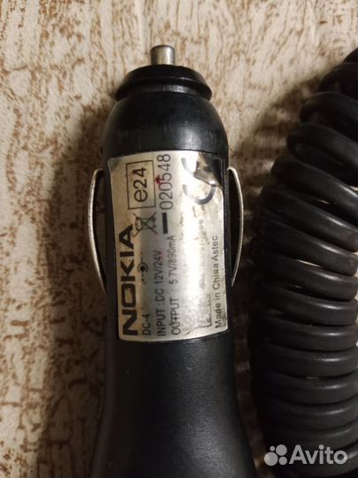 Зарядка на Нокиа от прикуривателя