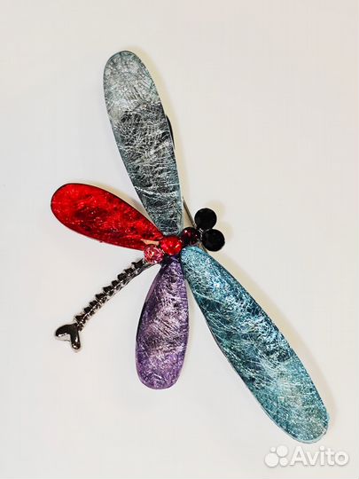 Брошь Стрекоза лета
