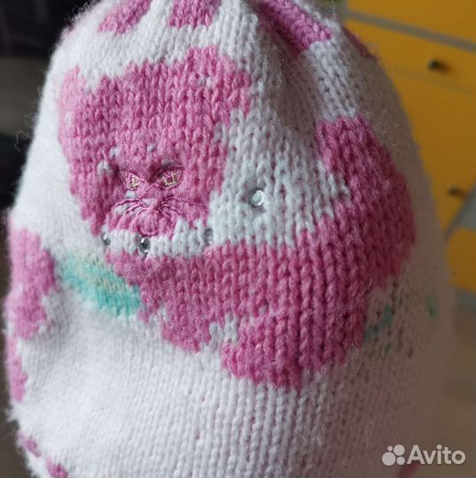 Шапка для девочки до года