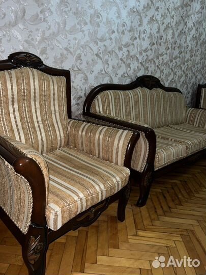 Диван и 2 кресла бу