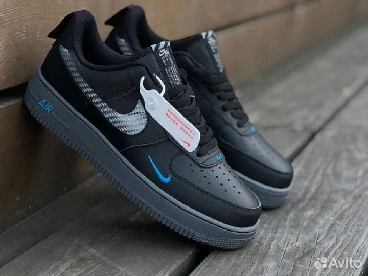 Nike air force 1 чёрные2 разм. 42