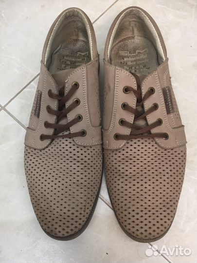 Туфли мужские 40 размер бежевые