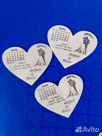 Открытка деревянная