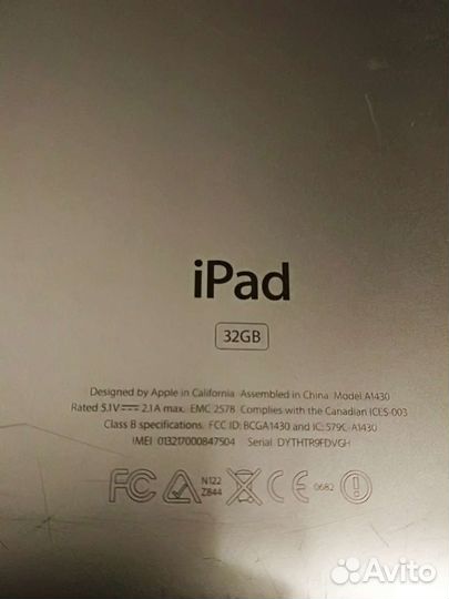 Планшет apple iPad 3, 2012г