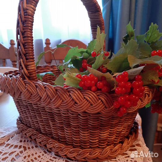 Корзина плетеная для грибов