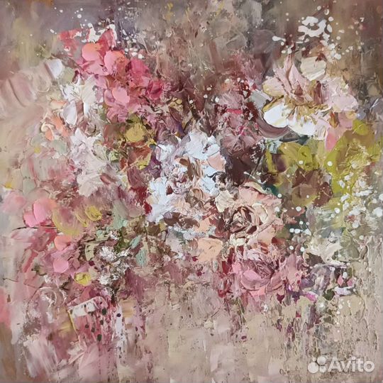 Картина маслом цветы