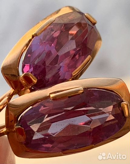 Золотые серьги 583 СССР звезда