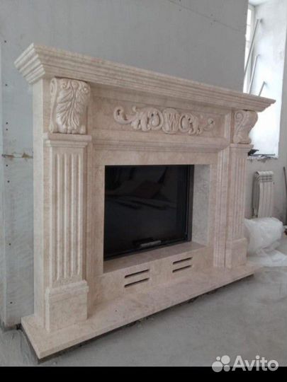 Камень натуральный с установкой на фасад