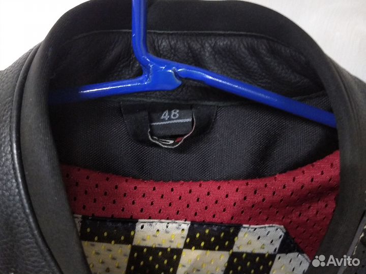 Мотокуртка кожаная мужская