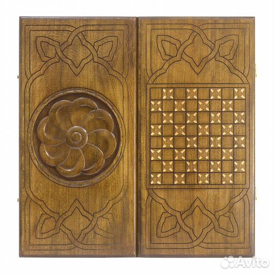 Нарды резные Сияние 60 х 60 см бук Армения 62912