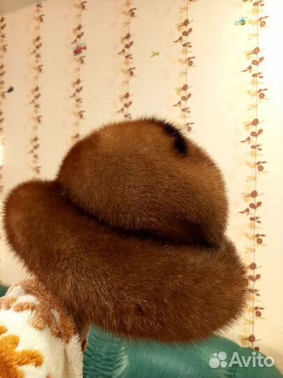 Шапка шляпа норковая