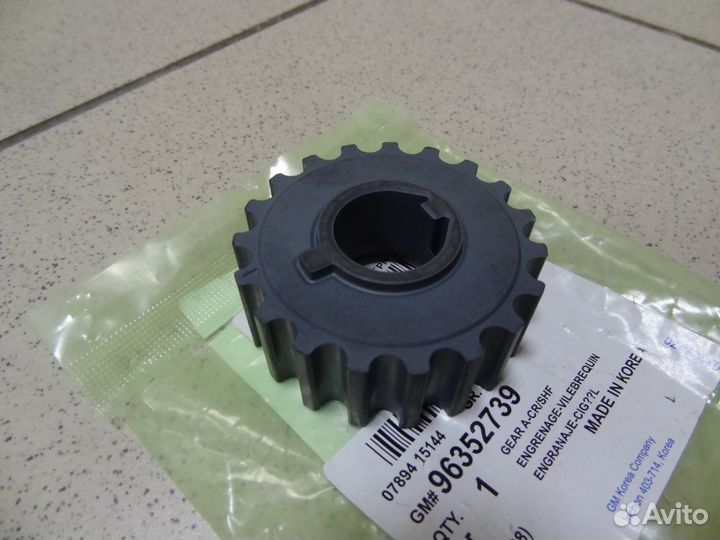 Шестерня коленвала Nexia Lanos Logan Largus