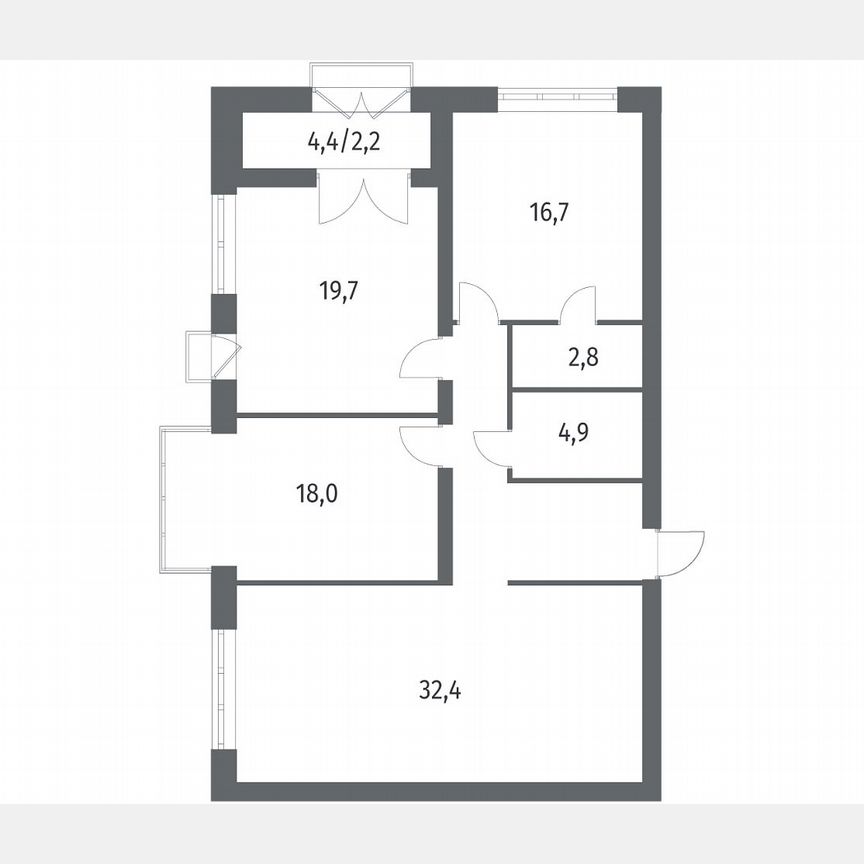 3-к. квартира, 108,6 м², 7/11 эт.