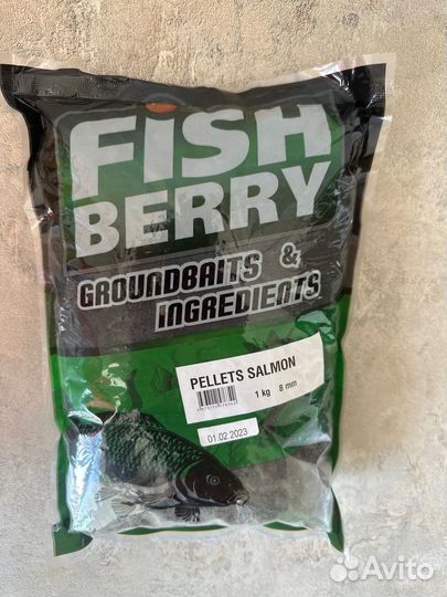 Пеллетс медленно растворимый fishberry темный 8мм