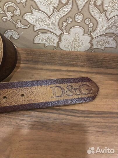 Кожанный ремень Dolce & Gabbana