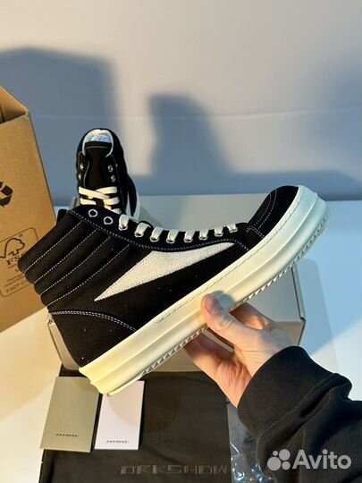 Rick Owens Vans High Black 8.5US