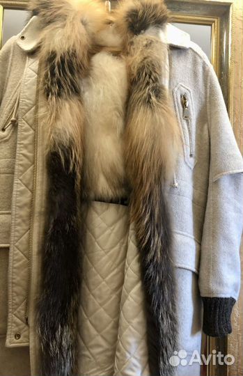 Парка женская с натуральным мехом