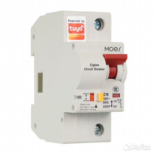 Выключатель Moes Zigbee circuit breaker 1P 16A