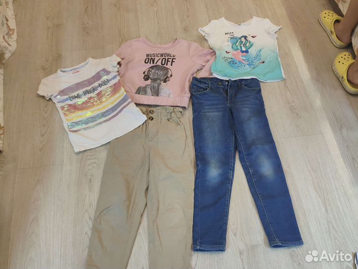 Вещи пакетом для девочки 134 140