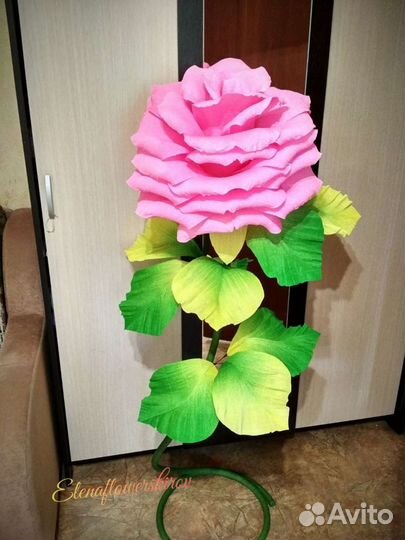 Цветы из гофрированной бумаги