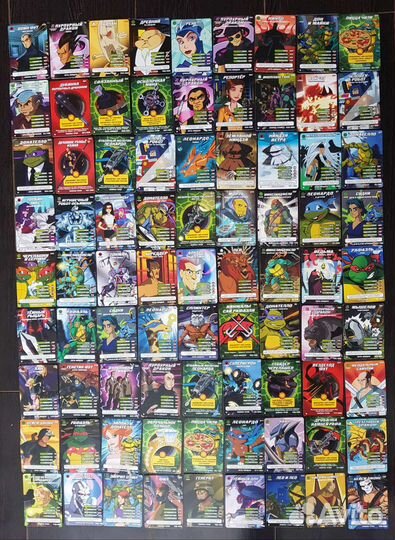 Коллекция карточек Черепашки Нинзя боевая четвёрка