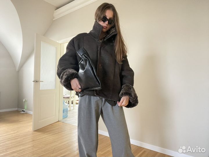 Дубленка натуральная оверсайз