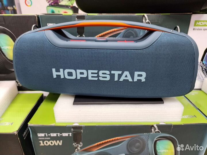 Колонка hopestar A60 100Ватт синий