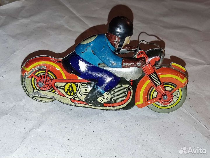 Мотоцикл игрушка металлическая