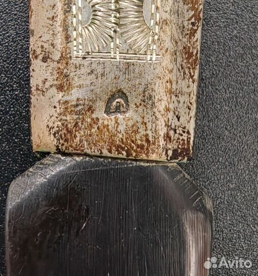 Ложка, вилка и лопатка, серебро 835 пр, Азия, 1980