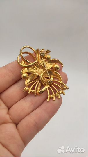 Брошь винтажная 1960-1980-е гг. №5888 Размер на