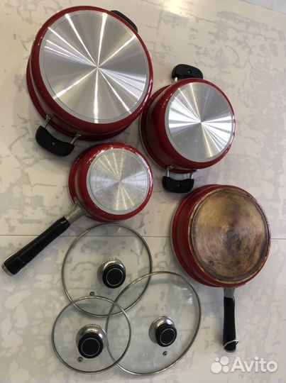 Набор посуды 4 штуки+крышки