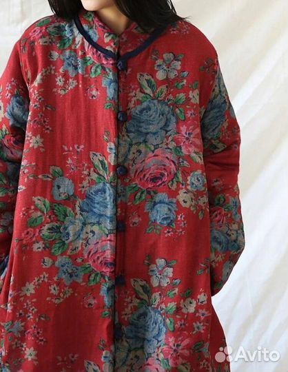 Полупальто из хлопка в стиле бохо