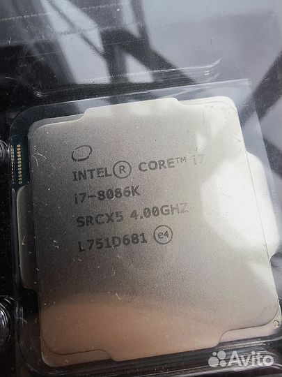 Новый i7 8086K box (8700) 5Mhz unlocked редкий