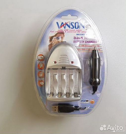 Зарядное устройство V-3380 vanson (4AA)