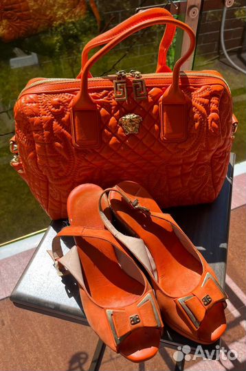Сумка бренда Versace, оригинал (+босоножки в цвет)