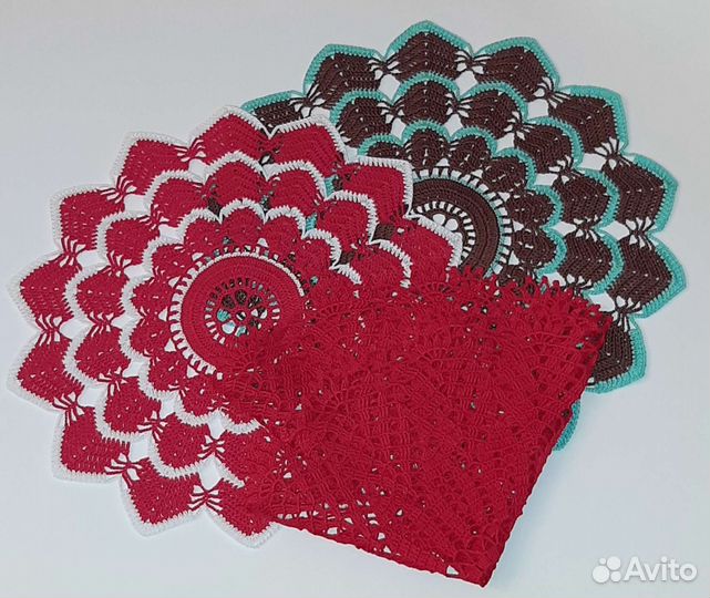 Салфетки ажурные ручной работы