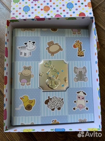 Новые фотоальбомы детские Beltrami Италия, серебро