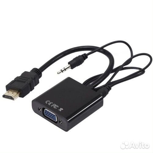 Конвертер hdmi в VGA + 3.5 mm аудио